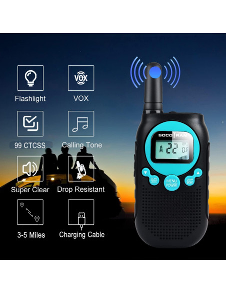 Walkie Talkies Recargables Anybetter SC-R40 5 Millas 22CH Walkie Talkies Recargables Anybetter SC-R40 5 Millas 22CH