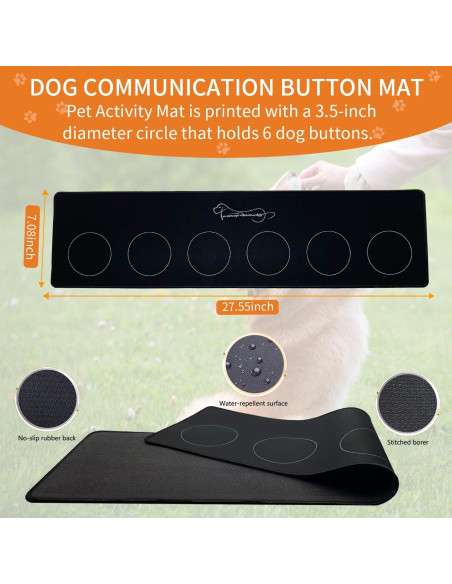 RIBOSY Conjunto de 6 Botones Grabables para Perros - Entrenamiento RIBOSY Conjunto de 6 Botones Grabables para Perros - Entrenamiento