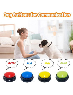 Botones de Habla para Perros Royaumann - 4PCS Grabables 2