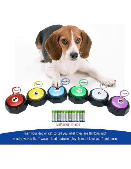 Botones de Entrenamiento para Perros JOY-U - Paquete de 6 Botones de Entrenamiento para Perros JOY-U - Paquete de 6