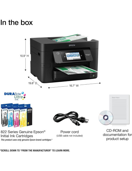 Impresora Inalámbrica Epson WorkForce Pro WF-4820 Todo-en-Uno Impresora Inalámbrica Epson WorkForce Pro WF-4820 Todo-en-Uno