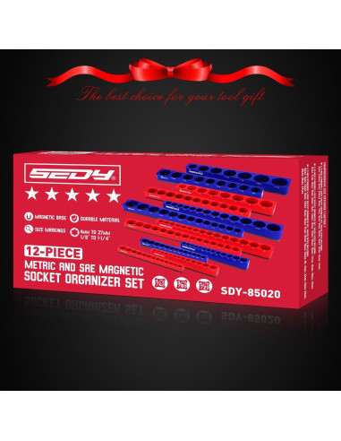 Juego organizador zócalos magnéticos 12 piezas SEDY 5 mm