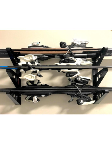 Soporte de Pared para Esquís StoreYourBoard - Sostiene 3 Pares