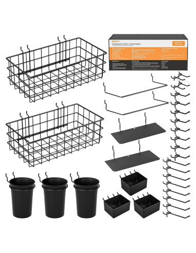 Kit Organizador de Tablero de Clavos INCLY 30 Piezas Accesorios