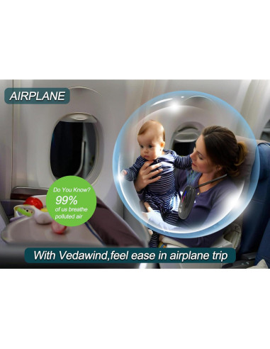 Purificador de Aire Portátil Collar AIR10s - Ionizador Recargable