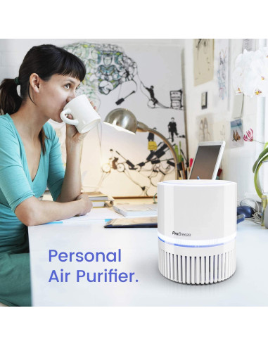 Purificador de Aire Pro Breeze Mini HEPA 99.7% USB Portátil