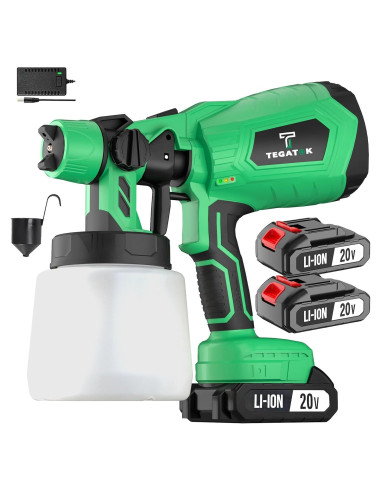 Pulverizador de pintura inalámbrico Tegatok CPS-20B 2 baterías