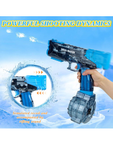 Pistola de Agua Eléctrica Homesoft 500ml 7.92m Azul