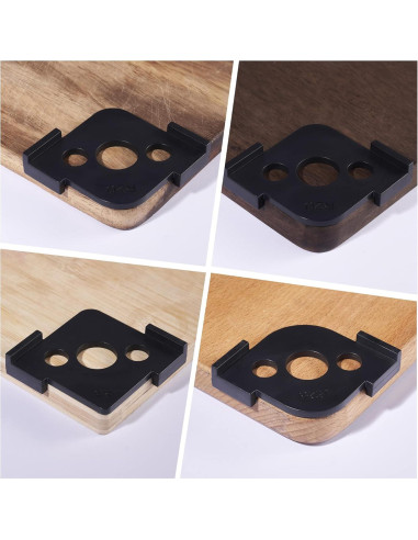 Juego de 4 Plantillas de Router de Radio HERMIT TOOLS - 8 Radios