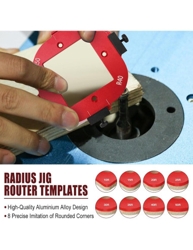 Plantilla de Router de Radio Mescream R10-R50 para Carpintería