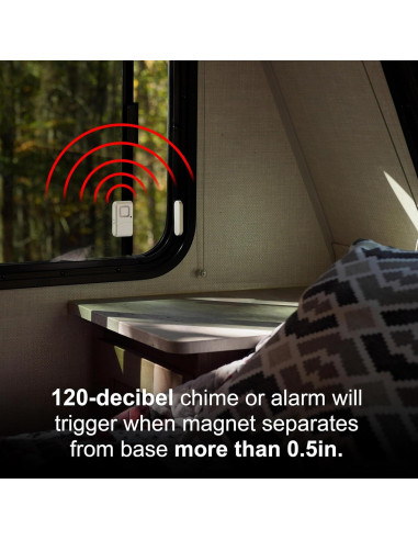 Alarma de Ventana y Puerta GE, Paquete de 4, 120 dB