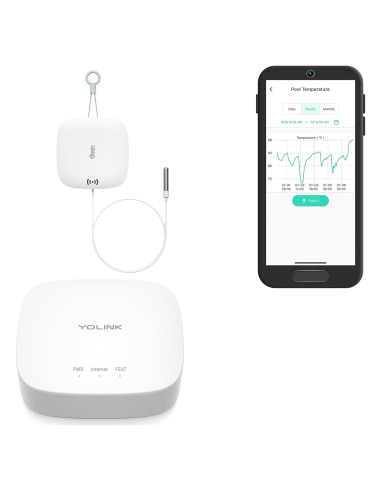 Sensor de Temperatura y Humedad YoLink con Hub, 304.8m
