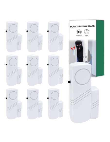 Alarma de Puerta y Ventana G-Wolf 90dB - 10 Paquete Alarma de Puerta y Ventana G-Wolf 90dB - 10 Paquete
