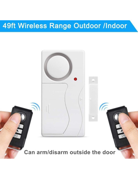 Alarma de Puerta Inalámbrica WSDCAM 105 dB con Control Remoto Alarma de Puerta Inalámbrica WSDCAM 105 dB con Control Remoto