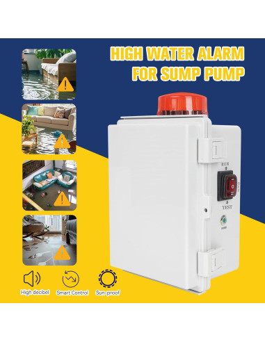 Alarma de Bomba Séptica LyteSolar AMZB003 110DB IP67