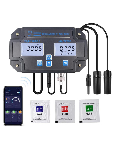 Probador de Calidad de Agua DANOPLUS KIB0341, Monitoreo Inalámbrico Probador de Calidad de Agua DANOPLUS KIB0341, Monitoreo Inalámbrico