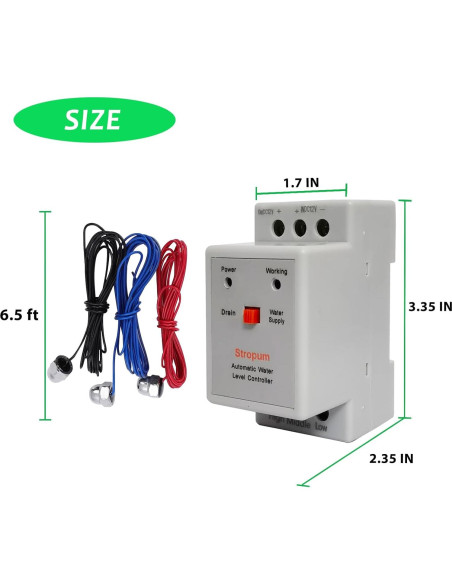 Controlador Automático de Nivel de Agua Stropum 12V 1.98m Controlador Automático de Nivel de Agua Stropum 12V 1.98m