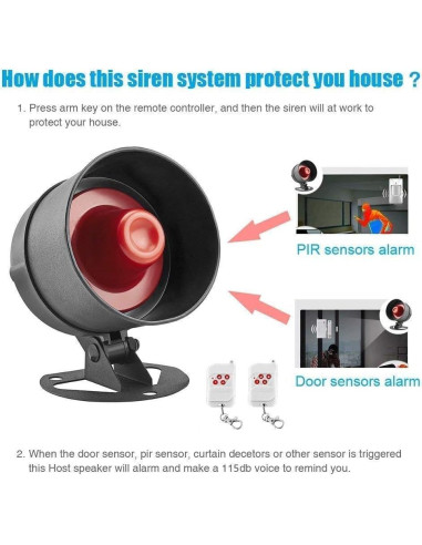 Sistema de Alarma de Seguridad KERUI H01 Inalámbrico DIY con Sensores