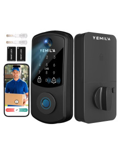 Cerradura Inteligente Yemilia Y01 con Teclado y Huella Dactilar