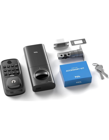 Cerradura Inteligente TCL D1 con Huella Digital y WiFi - Negro