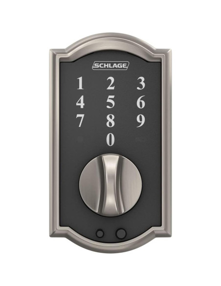 Cerrojo Electrónico Sin Llave Schlage BE375 CAM 619 Níquel Satinado Cerrojo Electrónico Sin Llave Schlage BE375 CAM 619 Níquel Satinado