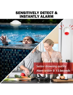 Alarma de Piscina HIKERBRO HB-POOL-ALARM con Sensor y Luz 2