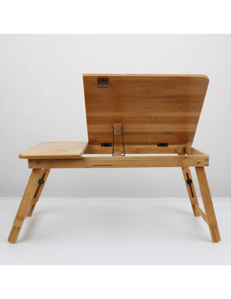 Escritorio Plegable de Bambú SKYZONAL Ajustable 49.8x30cm Escritorio Plegable de Bambú SKYZONAL Ajustable 49.8x30cm
