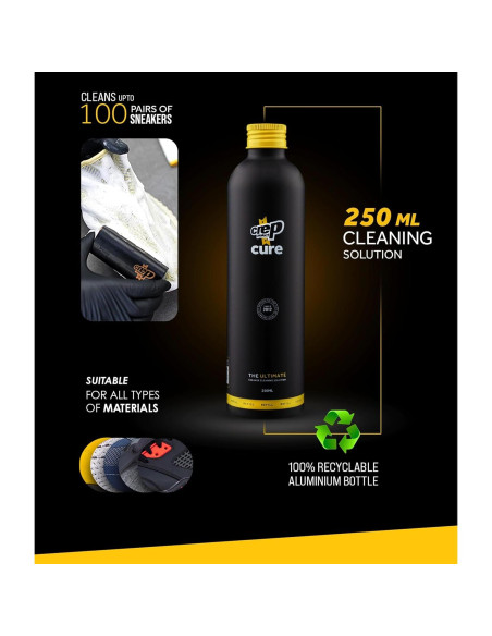 Crep Protect Cure Limpiador de Zapatillas 240 ml - Todos los Materiales Crep Protect Cure Limpiador de Zapatillas 240 ml - Todos los Materiales