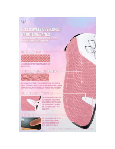 Cinta Antideslizante Hotline Games para Controlador PS5 Rosa