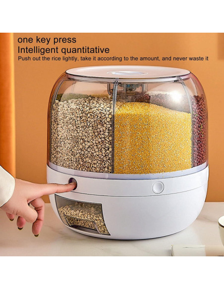 Dispensador de Granos Gavigain 6 Compartimentos 1.58 kg Dispensador de Granos Gavigain 6 Compartimentos 1.58 kg