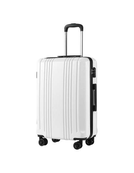 Maleta Coolife rígida 3 piezas con cerradura TSA - 20, 24, 28 in Maleta Coolife rígida 3 piezas con cerradura TSA - 20, 24, 28 in