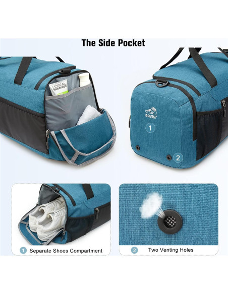 Bolsa de Gimnasio G4Free 45L 3-Vías con Compartimento Húmedo Bolsa de Gimnasio G4Free 45L 3-Vías con Compartimento Húmedo