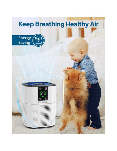Purificador de Aire Cobectal ZQA-2000B HEPA 3-en-1 Blanco
