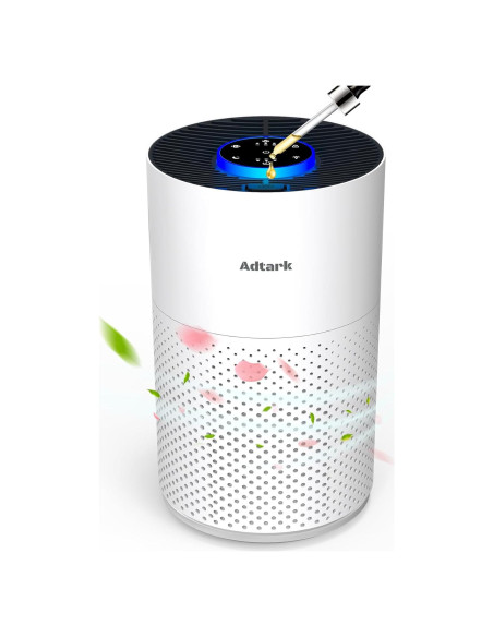 Purificador de Aire ADTARK H14 HEPA 3-en-1 Blanco 81.57 m Purificador de Aire ADTARK H14 HEPA 3-en-1 Blanco 81.57 m