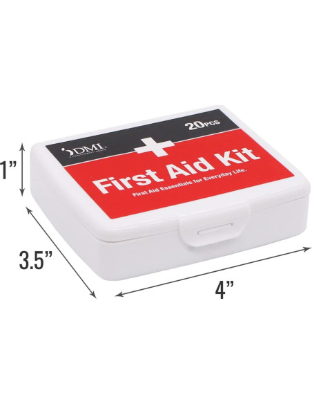 Kit de Primeros Auxilios DMI Mini 20 Piezas Compacto Portátil Kit de Primeros Auxilios DMI Mini 20 Piezas Compacto Portátil