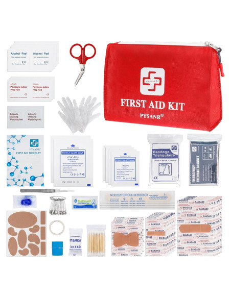 Kit de Primeros Auxilios PYSANR 150 Piezas Compacto 20x14.5cm Kit de Primeros Auxilios PYSANR 150 Piezas Compacto 20x14.5cm