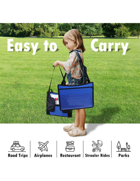 Bandeja de Viaje para Niños WENRENER Azul Marino 43x34cm 2PCS Bandeja de Viaje para Niños WENRENER Azul Marino 43x34cm 2PCS