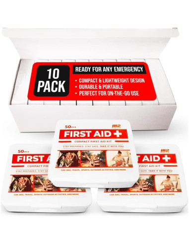 Kits de Primeros Auxilios Mini M2 BASICS - Paquete de 10 Unidades