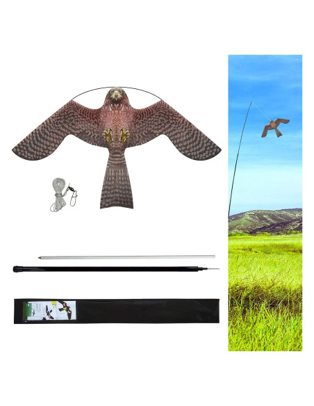 Cometa Ahuyentadora de Aves eyijklzo 4m Rojo para Cultivos Cometa Ahuyentadora de Aves eyijklzo 4m Rojo para Cultivos