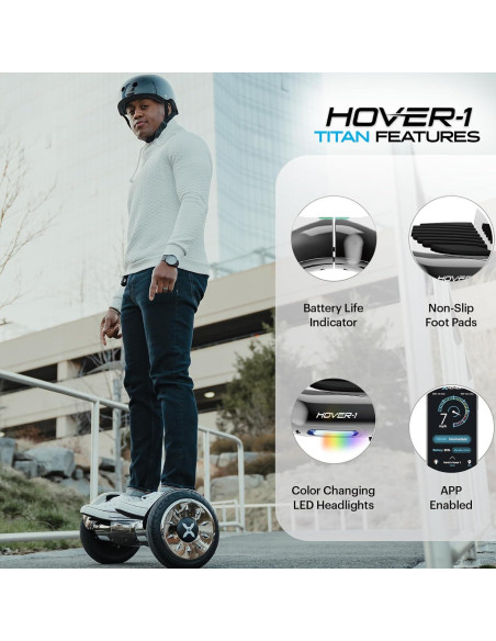 Hoverboard Eléctrico Hover-1 Titan 10" Bluetooth 500W 13KM Hoverboard Eléctrico Hover-1 Titan 10" Bluetooth 500W 13KM