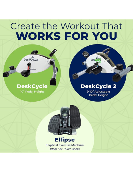 Ejercitador de Piernas DeskCycle Ellipse - Máquina Elíptica Compacta Ejercitador de Piernas DeskCycle Ellipse - Máquina Elíptica Compacta