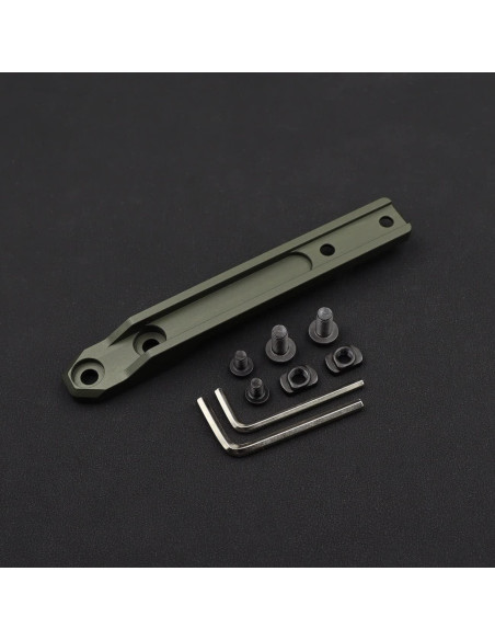 Montura de Luz de Arma Jmtac Mlok Inline Scout Aluminio Verde Montura de Luz de Arma Jmtac Mlok Inline Scout Aluminio Verde