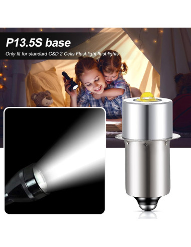 Bombilla LED TRLIFE 3W para Linterna Maglight 2 Celdas D/C