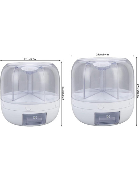 Dispensador de Granos Gavigain 6 Compartimentos 1.58 kg Dispensador de Granos Gavigain 6 Compartimentos 1.58 kg