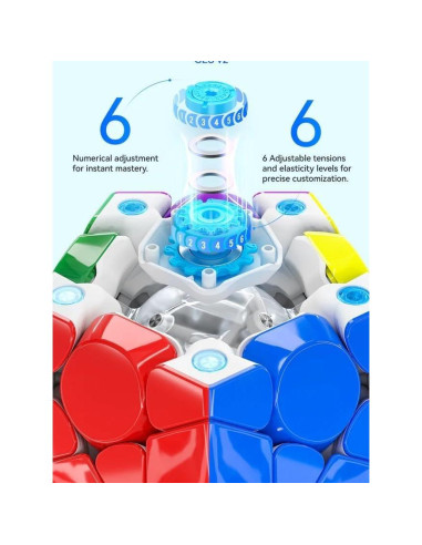 Cubo GAN Megaminx V2 MagLev UV Lado Negro Sin Etiquetas