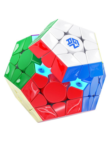 Cubo Mágico GAN Megaminx MagLev UV V2 Base Gris 120 Imán
