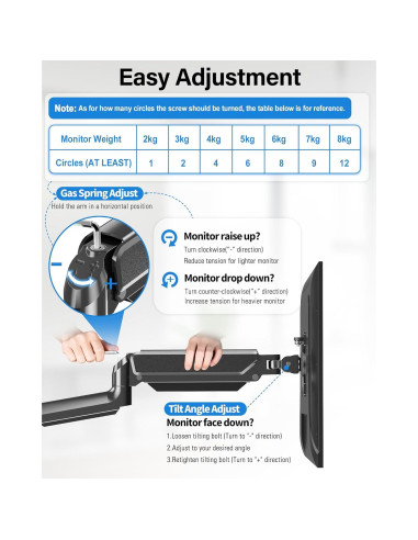 Soporte de Pared Doble para Monitor MOUNTUP 32" Ajustable VESA