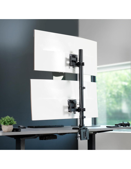 Soporte de Monitor Doble Vertical VIVO STAND-V202T 43" Negro Soporte de Monitor Doble Vertical VIVO STAND-V202T 43" Negro