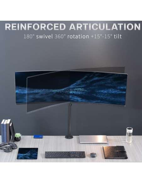 Soporte de Escritorio VIVO STAND-V100R para Monitores 49" Soporte de Escritorio VIVO STAND-V100R para Monitores 49"