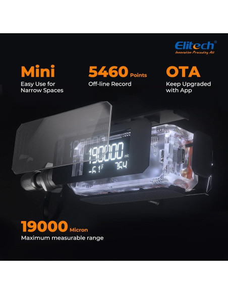 Medidor de Vacío Digital Inalámbrico Elitech VGW-Mini 0-19000 Micrones Medidor de Vacío Digital Inalámbrico Elitech VGW-Mini 0-19000 Micrones
